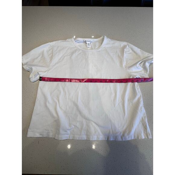 Athleta Effortless Crop Tee in White Women's Medium EUC! - Picture 7 of 7